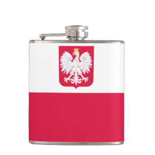 Polish flag Flask