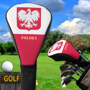Polish Flag & Golf Poland sport Covers /clubs
