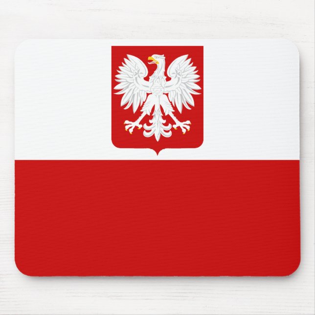 Polish Flag Mousepad (Front)