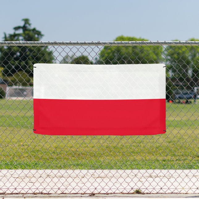 Polish flag of Poland custom banner sign (Insitu)