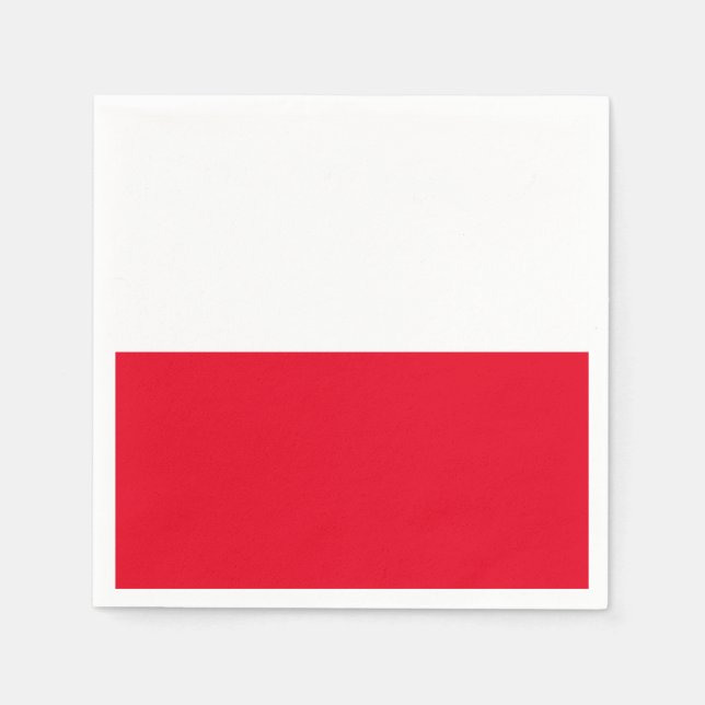 Polish Flag Paper Napkins (Front)