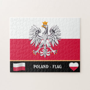 Polish Flag & Poland - country, holiday /sports Jigsaw Puzzle
