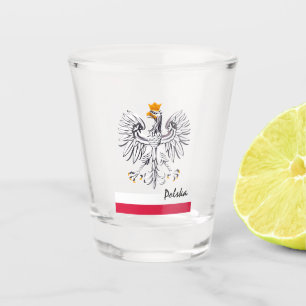Polish Flag & Poland country patriot /sport Polska Shot Glass