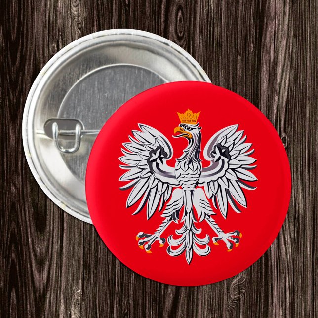 Polish Flag & Poland, Eagle, patriotic /sports 3 Cm Round Badge (Creator Uploaded)