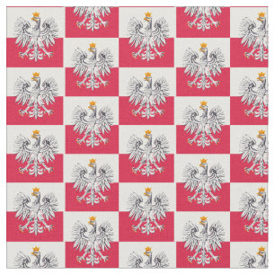 Polish Flag & Poland Eagle, Trendy Fabric /fashion