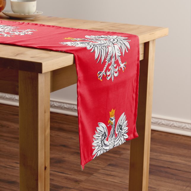 Polish Flag & Poland fashion home /sport fans Short Table Runner (In Situ)