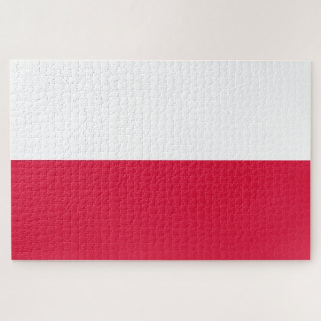 Polish Flag (Poland) Jigsaw Puzzle (Horizontal)