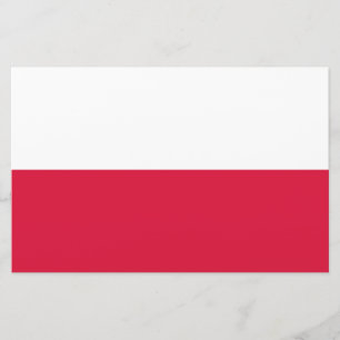 Polish Flag (Poland) Stationery