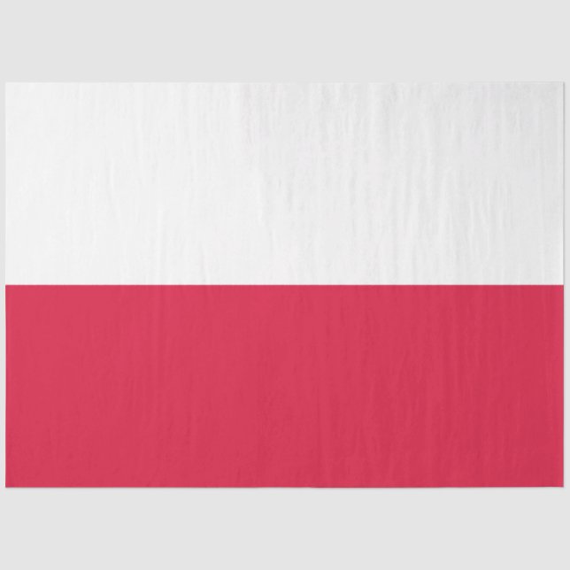 Polish Flag (Poland) Tissue Paper (Front)