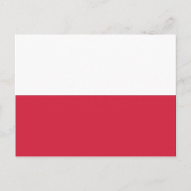 Polish Flag Postcard (Front)