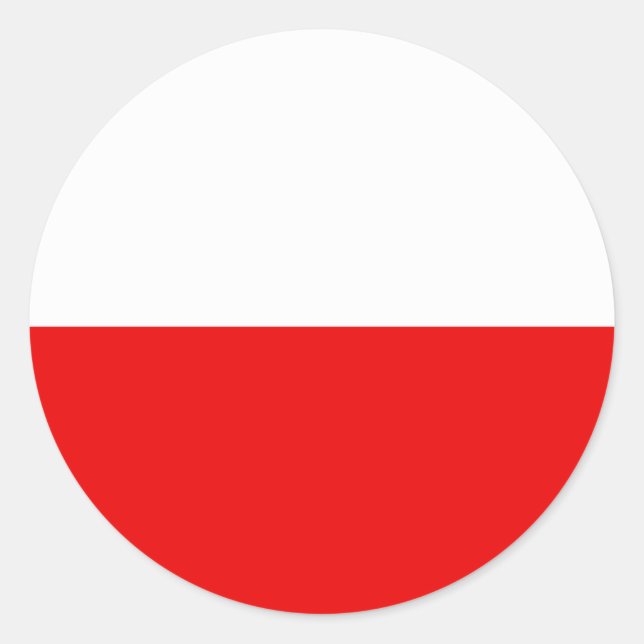 Polish Flag T-shirts and Gifts Classic Round Sticker (Front)