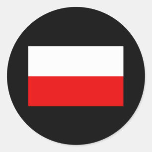 Polish Flag T-shirts and Gifts Classic Round Sticker