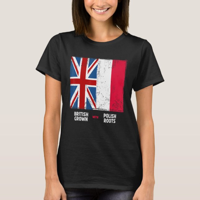 Polish Flag & Union Jack Flag & Polska Ideas For K T-Shirt (Front)