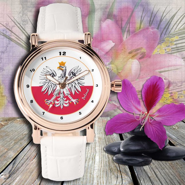 Polish Flag watch, Eagle design, Poland fashion Watch (Creator Uploaded)