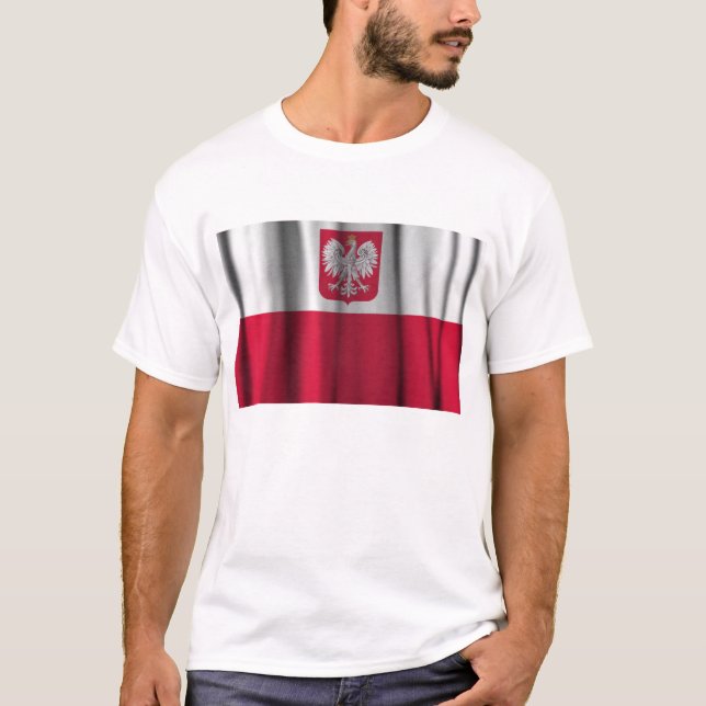 Polish Flag wave shirts (Front)