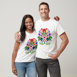 Polish folk art - floral embroidery pattern T-Shirt