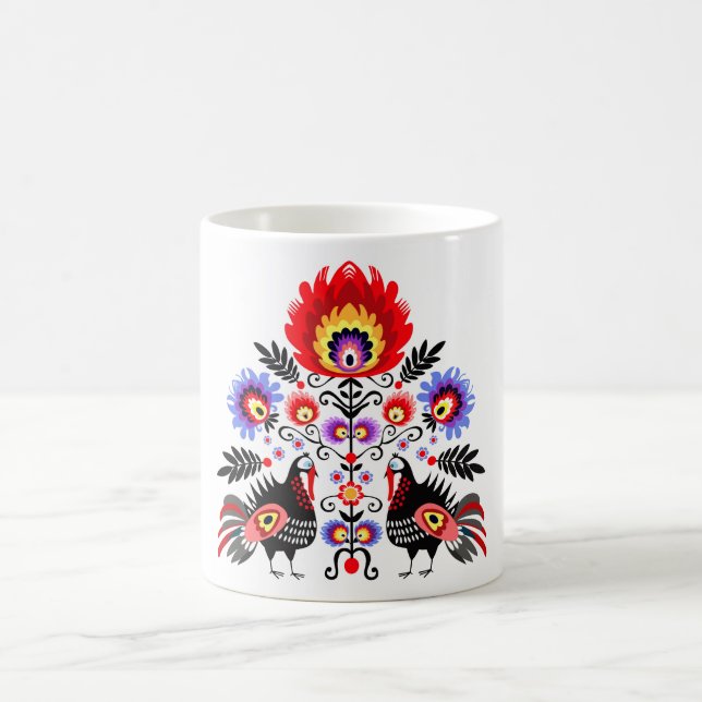 polish folk coffee mug (Center)