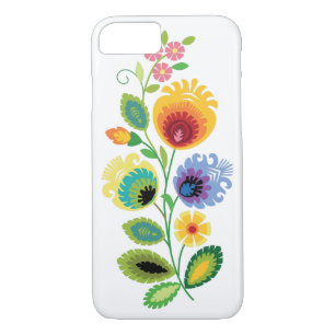 Polish Folk Flowers Yellow iPhone 8/7 Case