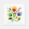 Polish Folk Flowers Yellow Wedding Napkin