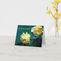 Polish Get Well Roses Flower Card