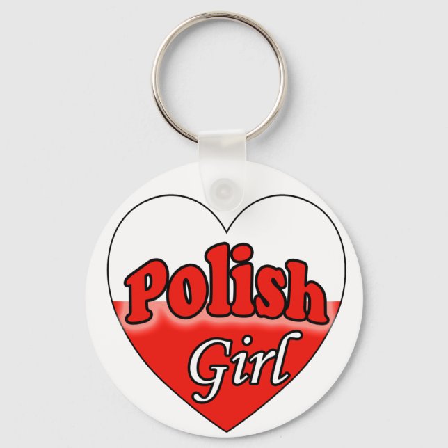 Polish Girl Key Ring (Front)
