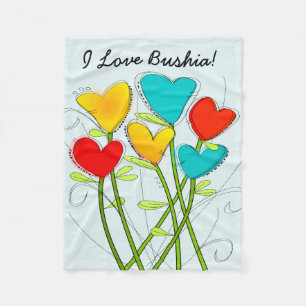 Polish Grandmother Bushia Fleece Blanket