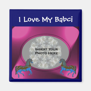 Polish Grandmother Love My Babci Photo Magnet