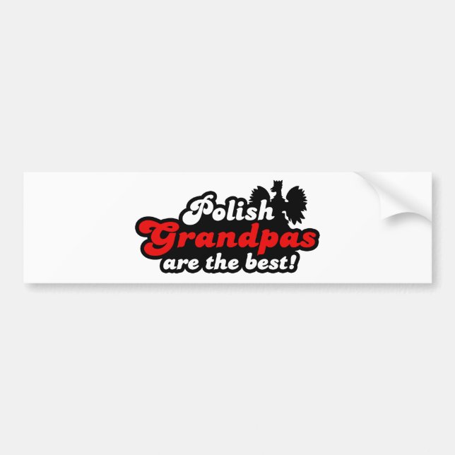 Polish Grandpa Bumper Sticker (Front)