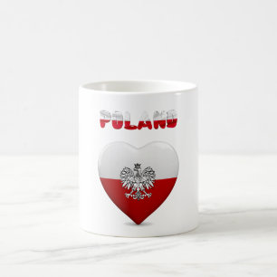 Polish heart flag coffee mug