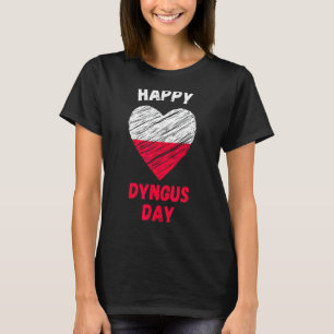 Polish Heart Happy Dyngus Day Polska Poland 2022 T-Shirt