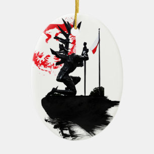 Polish Hussar Ceramic Tree Decoration
