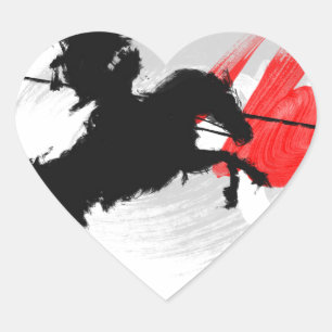 Polish Hussar - Husaria, Polska Heart Sticker