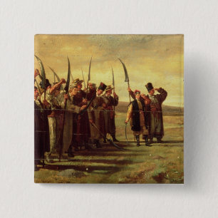 Polish Insurrectionists of the 1863 Rebellion (oil 15 Cm Square Badge