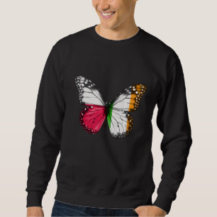 Polish Irish Flag Butterfly Sweatshirt