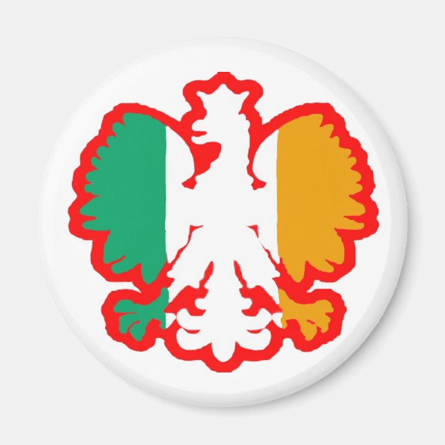 POLISH/IRISH FLAG MAGNET (Front)