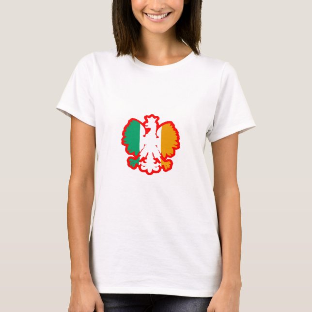 POLISH/IRISH FLAG T-Shirt (Front)