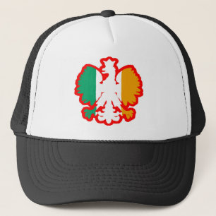 POLISH/IRISH FLAG TRUCKER HAT