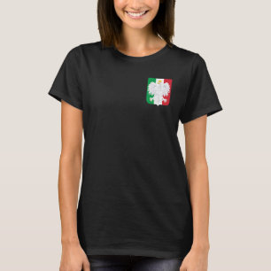 Polish Italian Family Heritage Italy Italia Poland T-Shirt