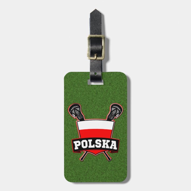 Polish Lacrosse Luggage Tag Template (Front Vertical)