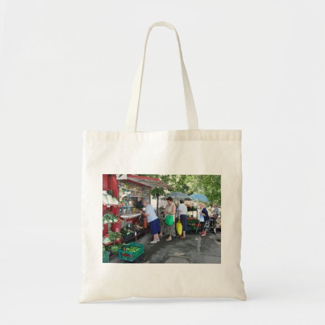 Polish Ladies Poland Farmer's Market TOTE BAG (Front)