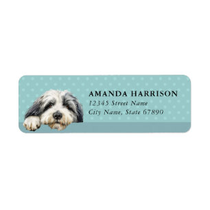 Polish Lowland Sheepdog Dog Return Address Labels