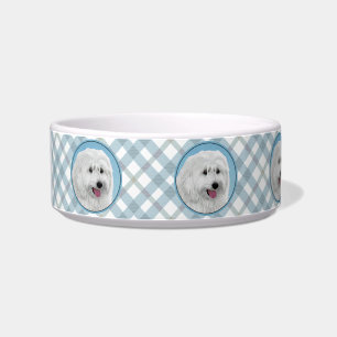 Polish Lowland Sheepdog Painting - Dog Art Bowl