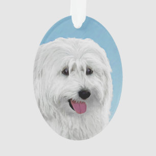 Polish Lowland Sheepdog Painting - Dog Art Ornament