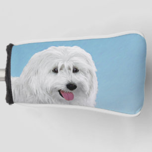 Polish Lowland Sheepdog Painting - Original Dog Ar Golf Head Cover