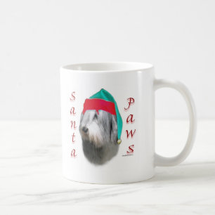 Polish Lowland Sheepdog Santa Paws Coffee Mug