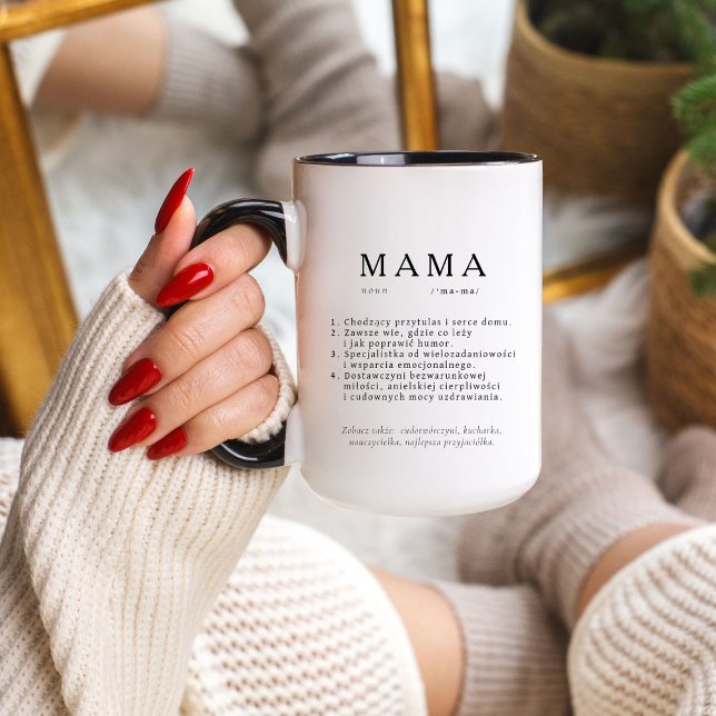 Polish Mum Gift - MAMA Huge Definition Mug (Creator Uploaded)