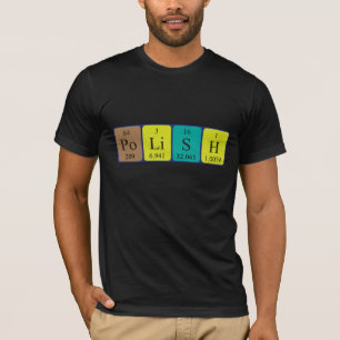 Polish periodic table patriotic shirt