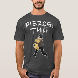Polish Pierogi Thief Funny Art Dumplings T-Shirt