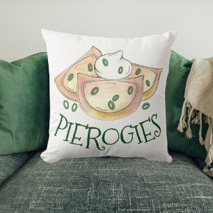 Polish Pierogies Dumpling Potato Pierogi Cuisine Cushion