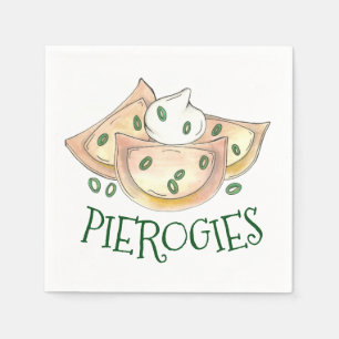 Polish Pierogies Dumpling Potato Pierogi Cuisine Napkin
